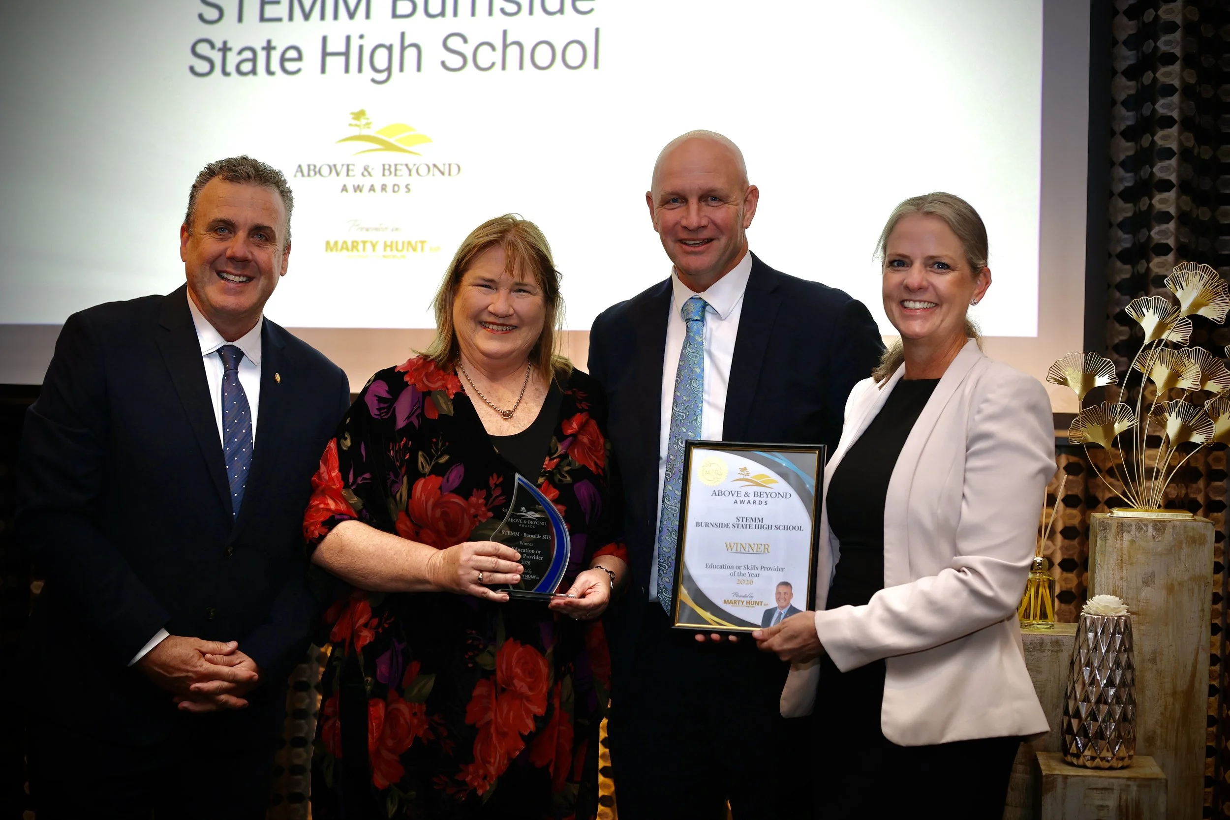 Burnside State High School STEMM program won the Education or Skills Provider of the Year Award
