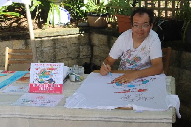 Meet the artist, Gary Shark Bug 