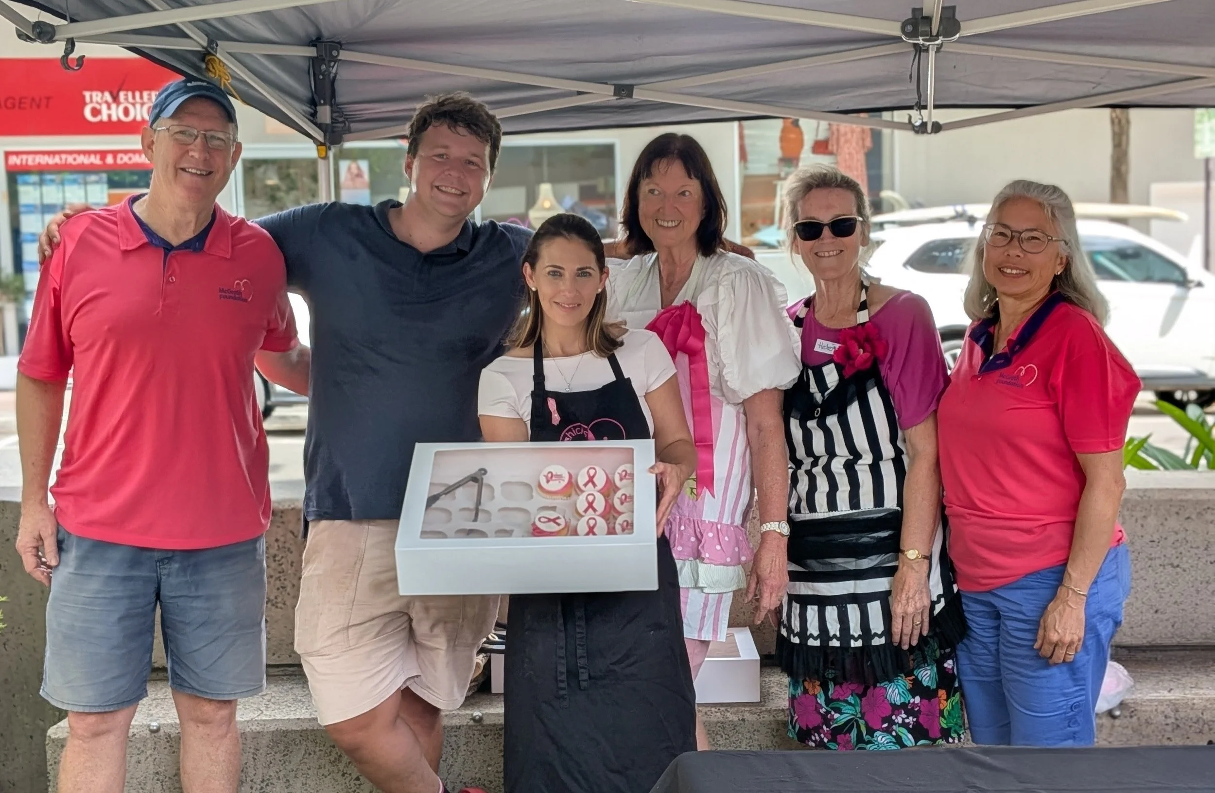 Nambour town square turns pink in support of Breast Cancer research