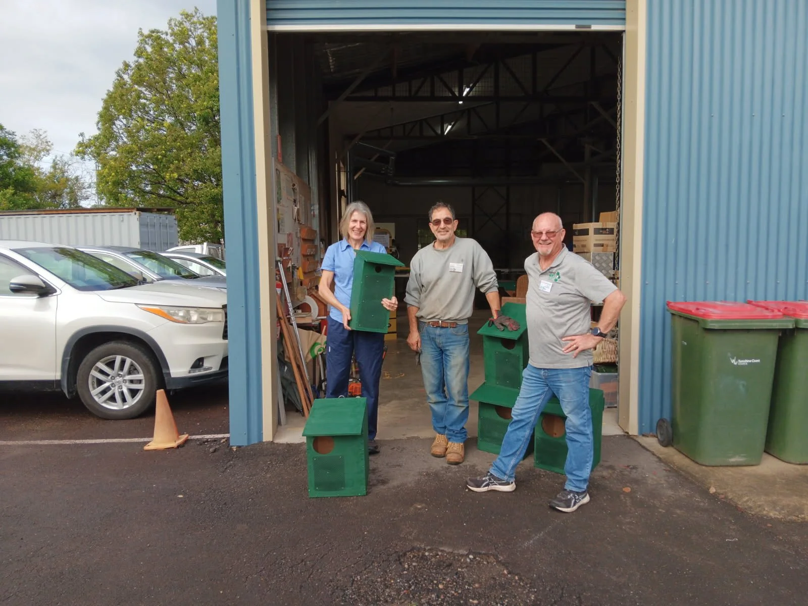 Men’s Shed boxes give wildlife a home