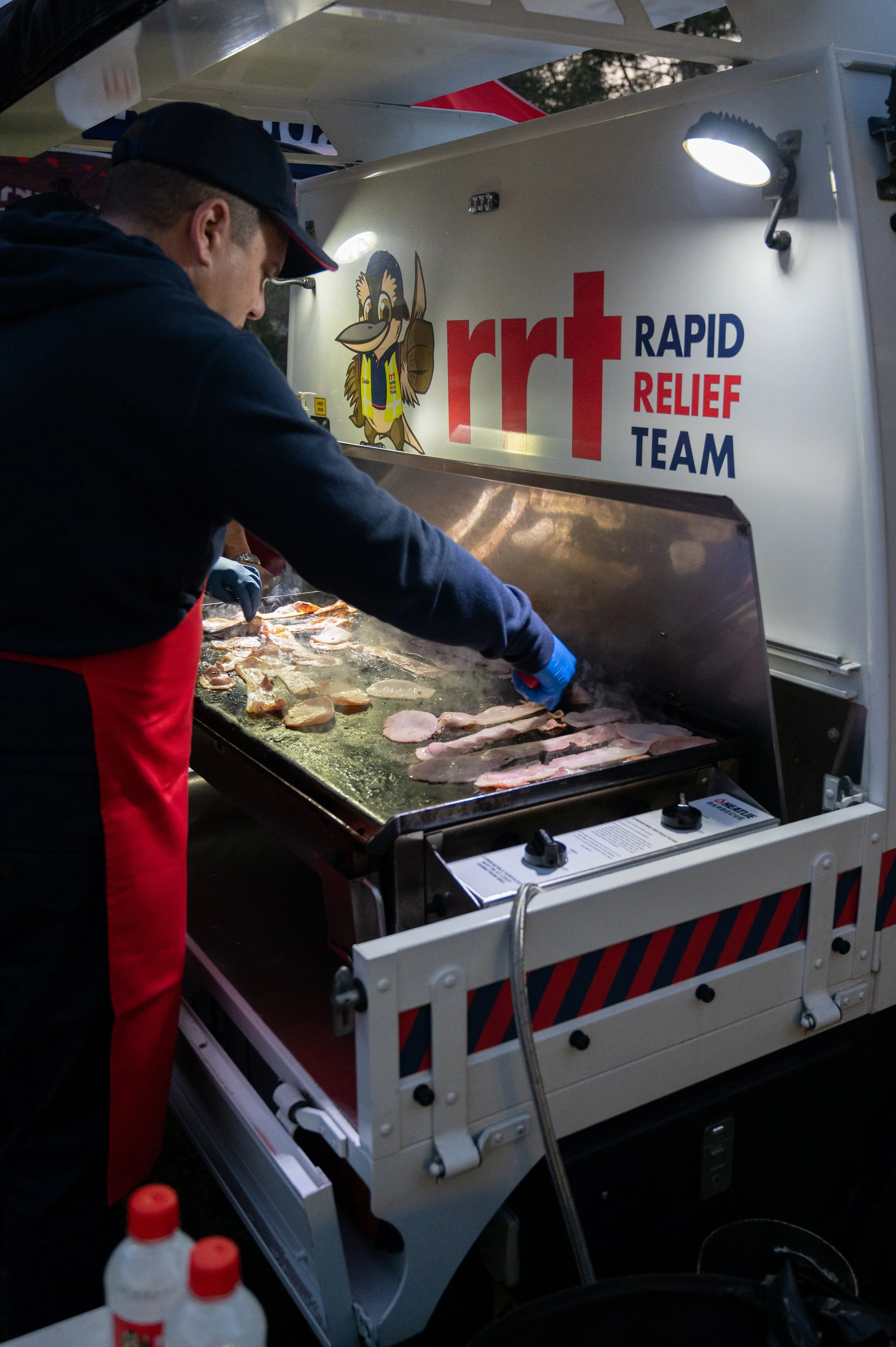 Rapid relief team serves SES volunteers keeping Chook Chase safe
