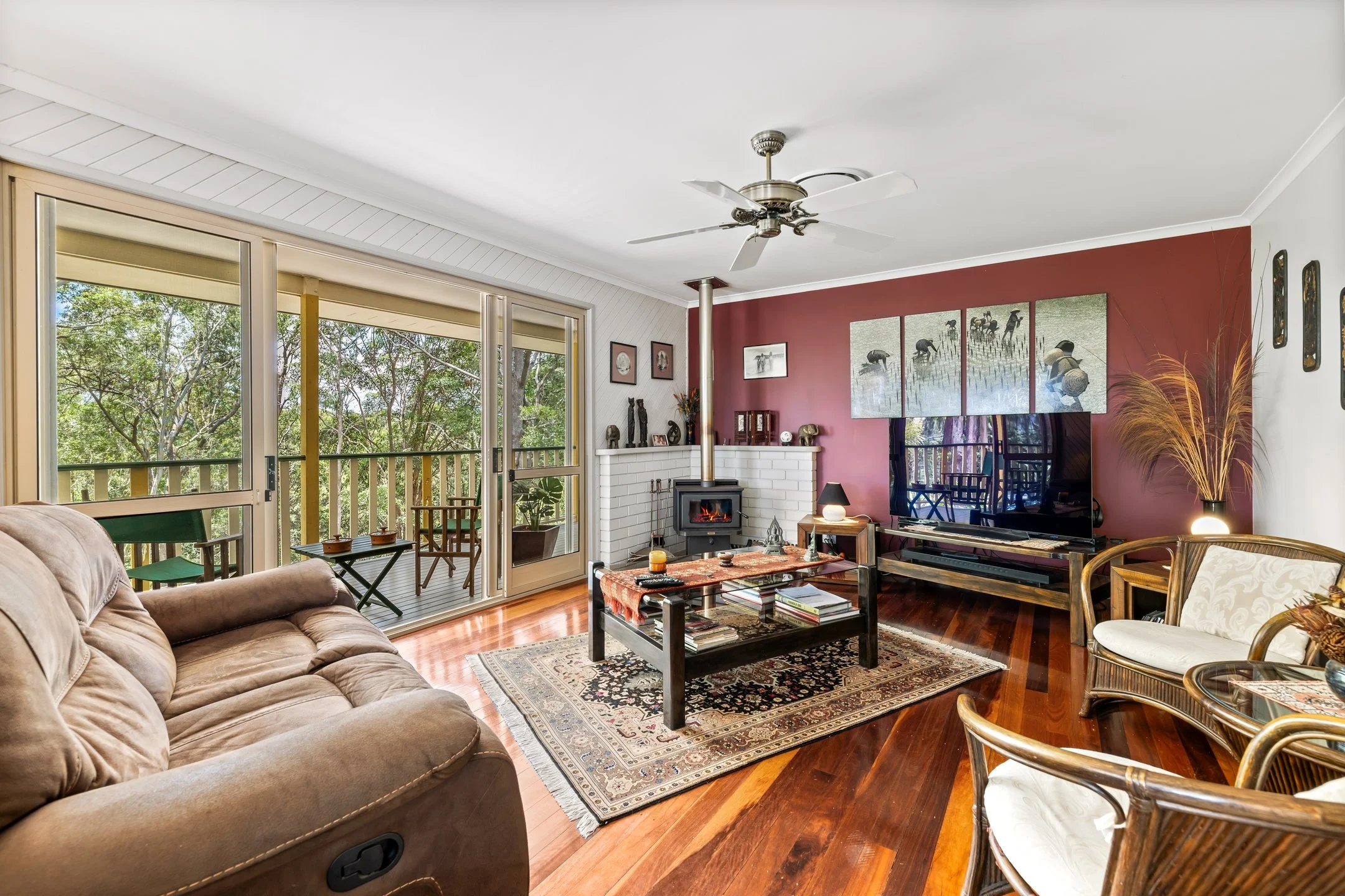 Elevated acreage with views, dual living and outstanding potential