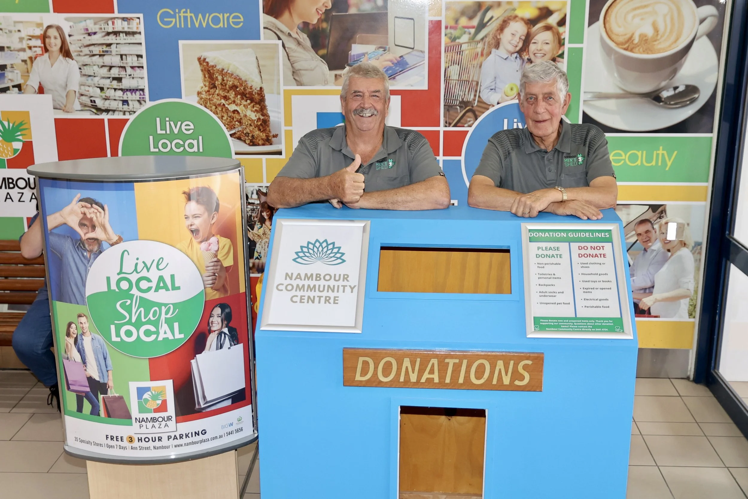 Nambour Plaza donation box helps local charities &amp; groups