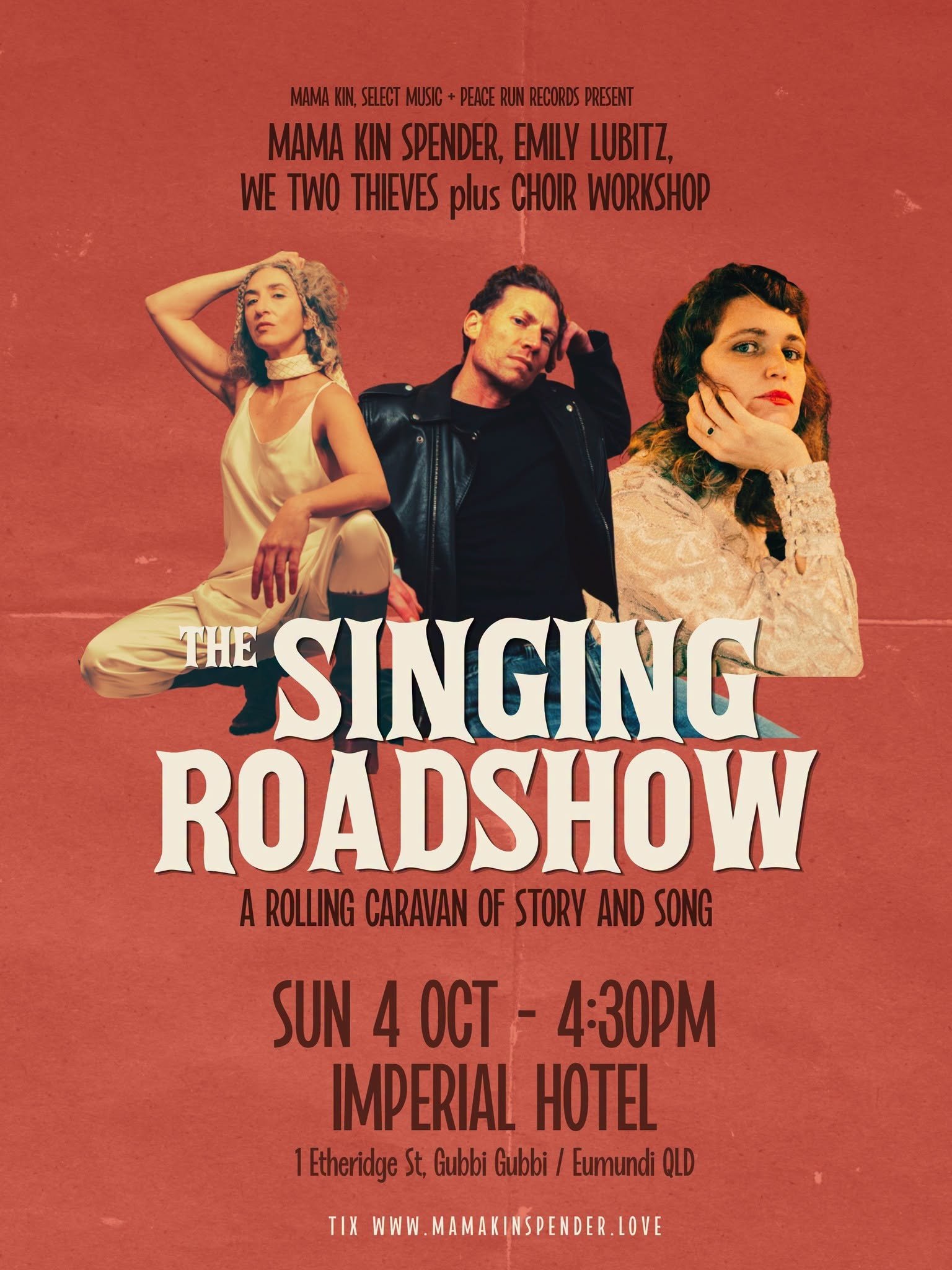 The Singing Roadshow to play Eumundi this weekend