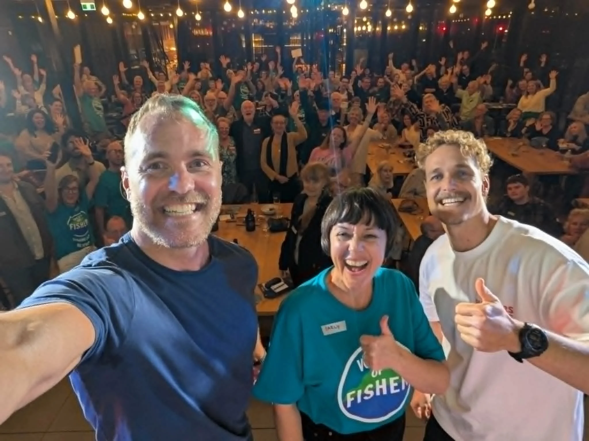 Sellout crowd turns out for political conversation