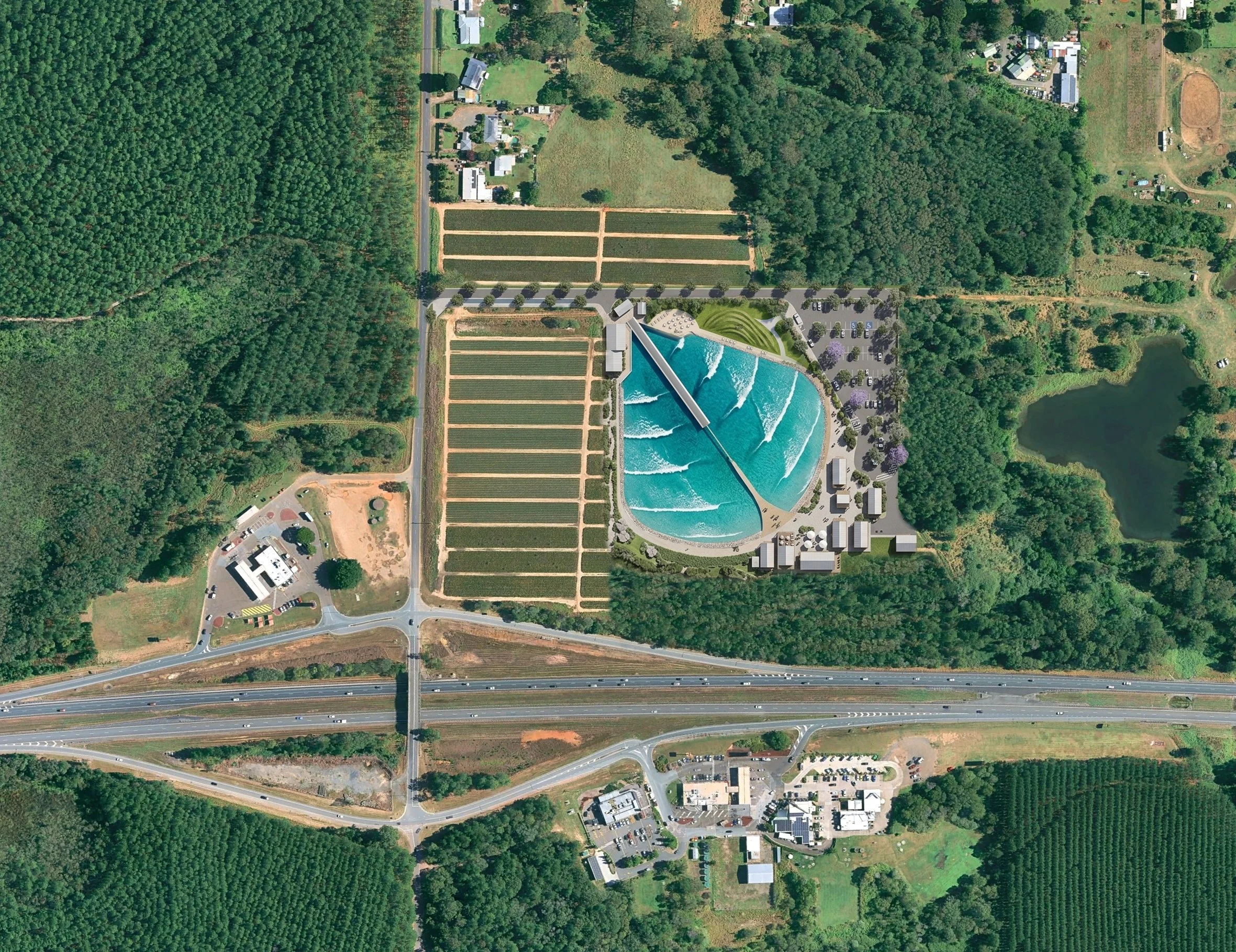 Surf Farm locks in wave tech partner for Glass House Mountains project