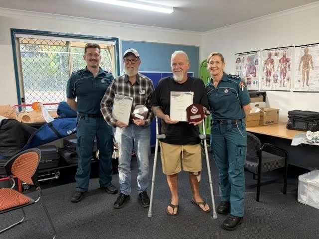 Two decades of service honoured by Nambour ambulance committee