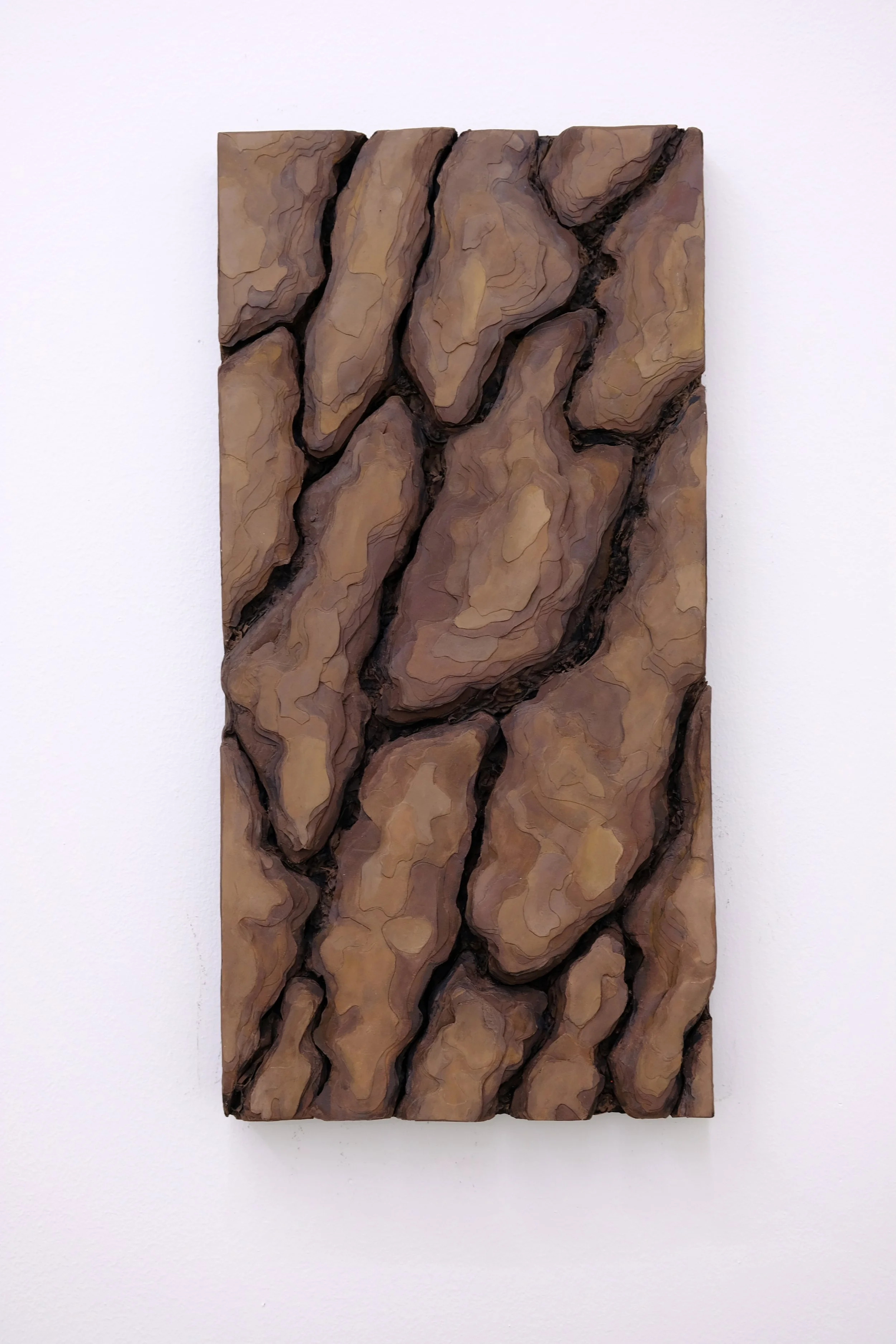 Torso 50x30cm colored papper on plywood