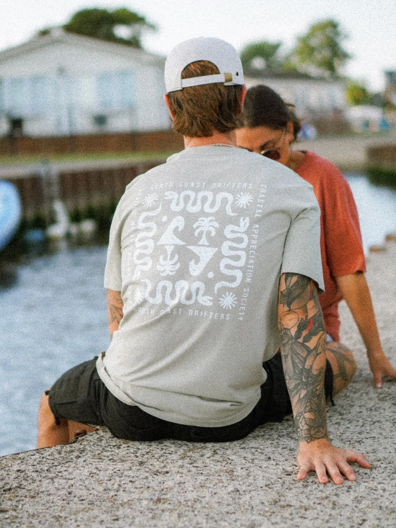 Coastal tones. Everyday comfort.
The Coastal Appreciation Socitey Tee in Stone &mdash; made for slow days, salt air, and finding your own pace.
Drifting Not Lost ⚑