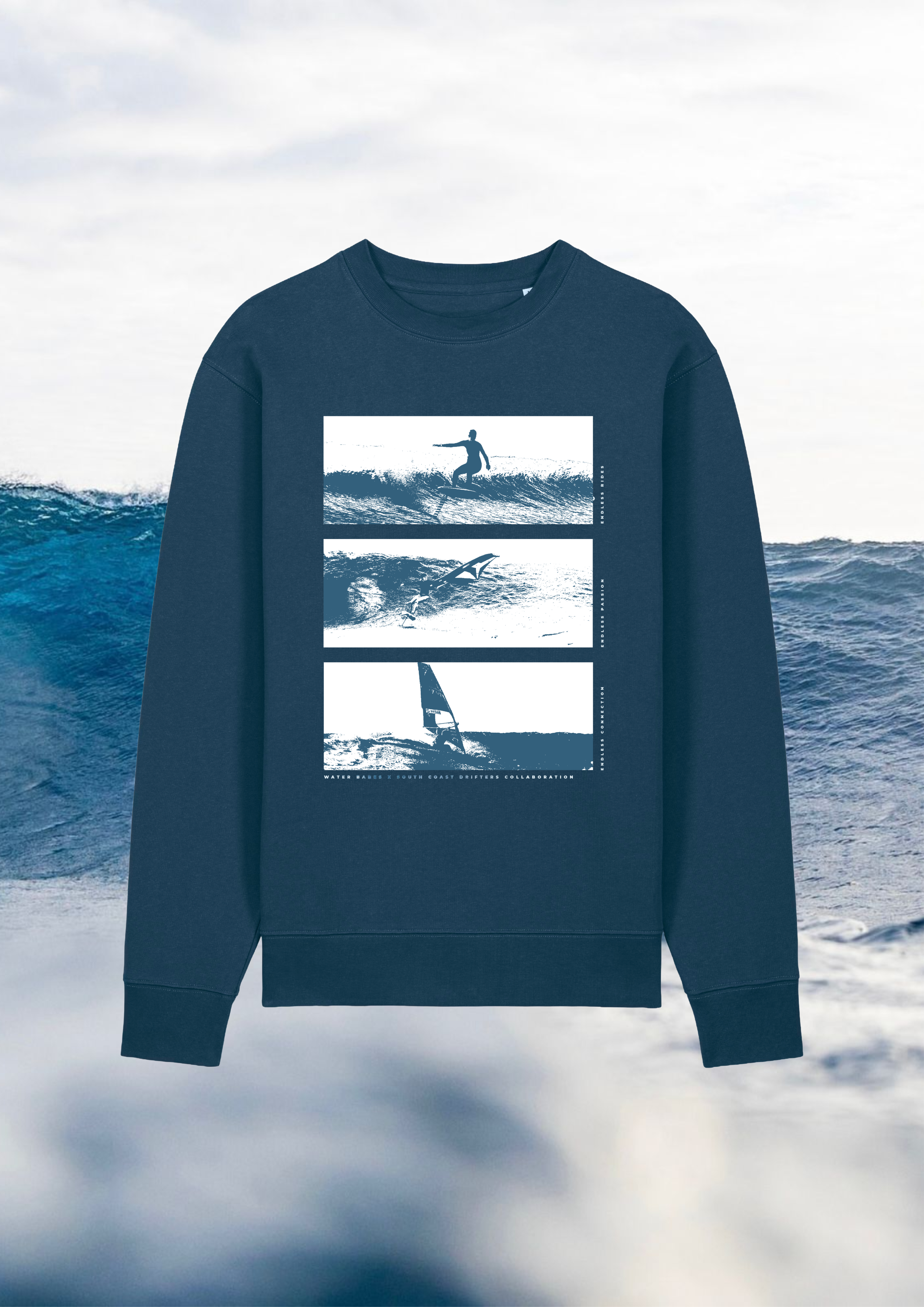 Water Babes Endless Rides Sweater Deep Teal