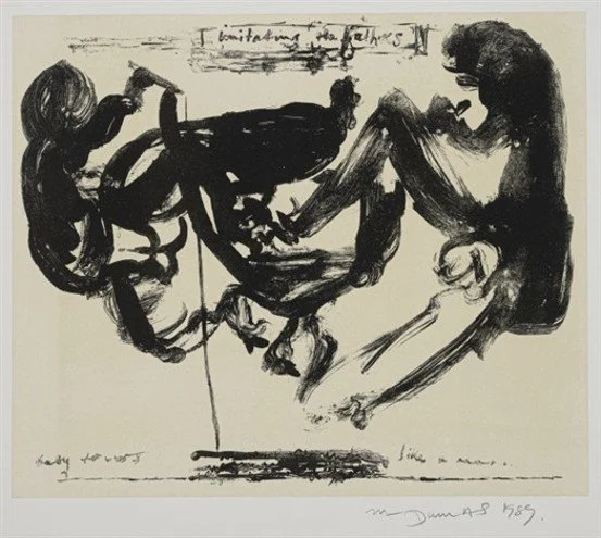 Marlene Dumas, Imitating the Fathers, 1989, 51 x 65 cm