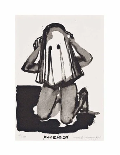 Marlene Dumas, Faceless, 1993, 29.2 cm x 20.3 cm 