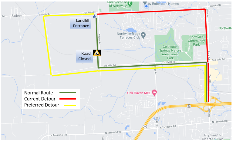 The Conservancy Initiative Suggests a Better Detour for Landfill Truck Traffic