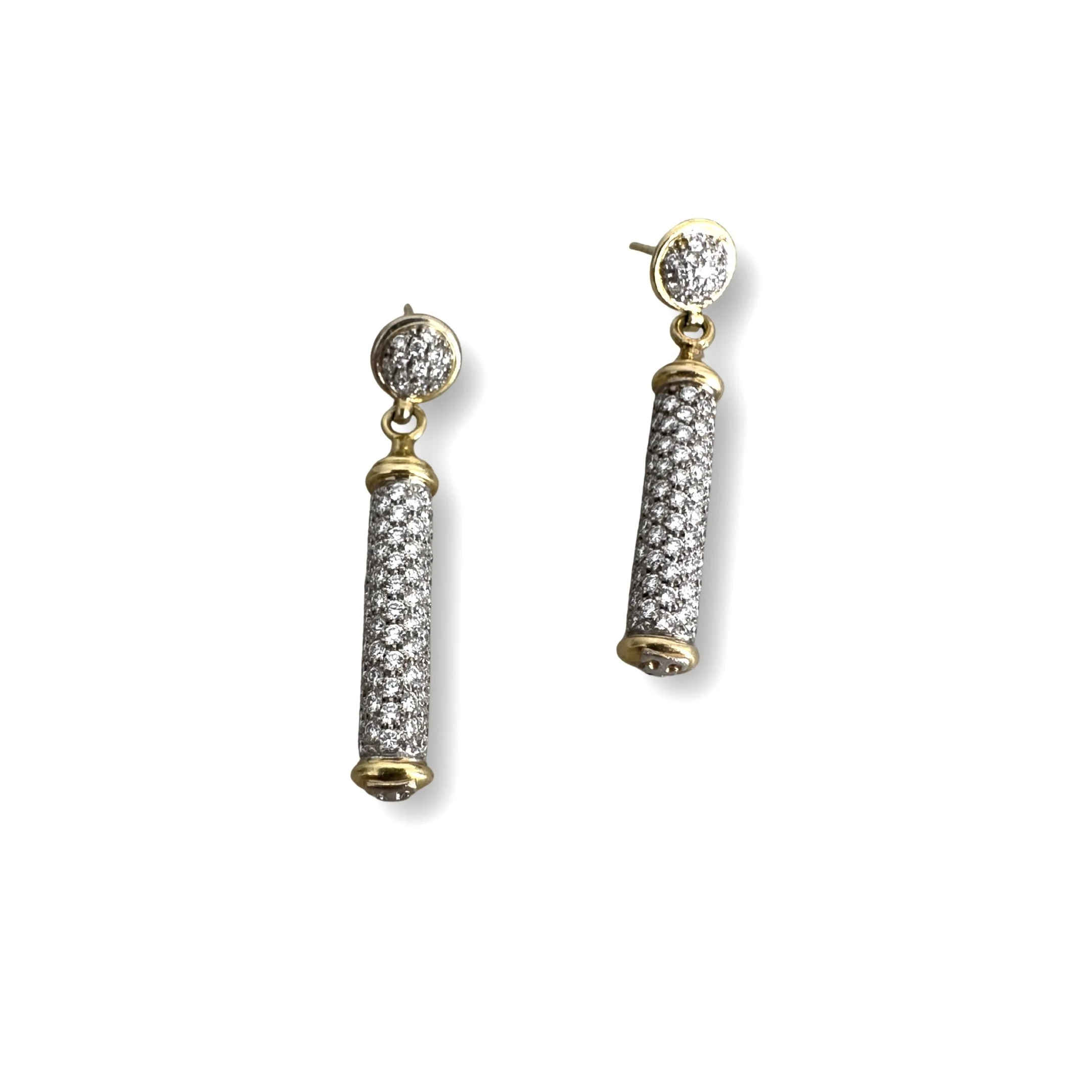 Theo Fennel Diamond Pendant Earrings