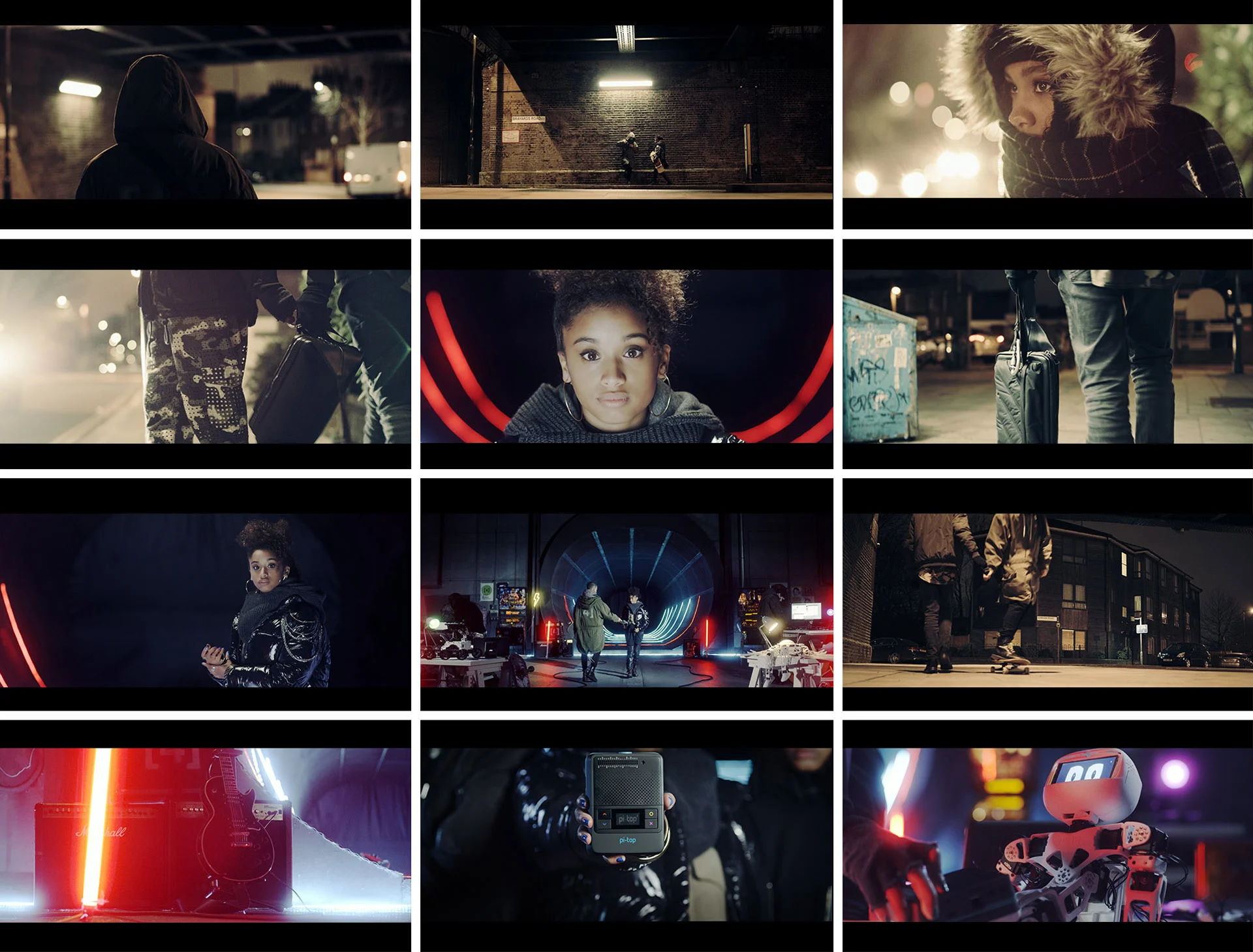  Various films were commissioned to launch the new Pi-Top [4]. The campaign led with 'We The Makers' as the brand launch film. Shot, cut and scored to deliver an edgy urban landscape and designed to stand out from traditional educational products. 