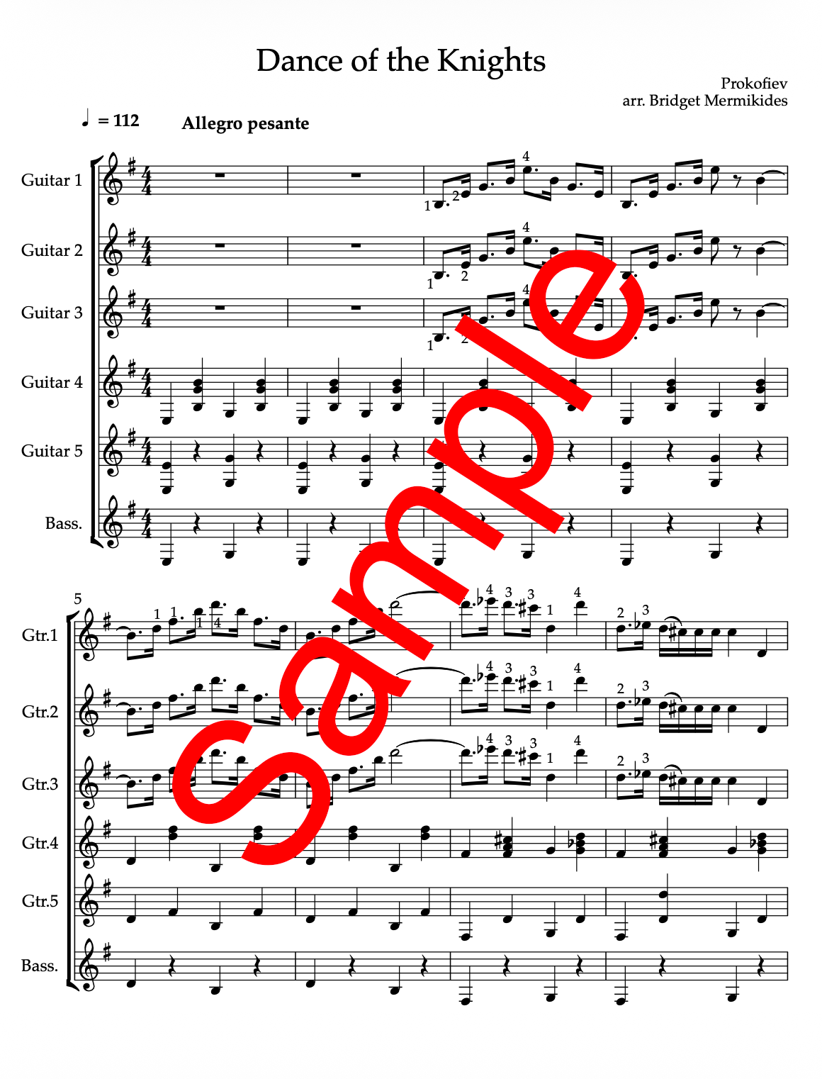 Dance of the Knights - Five Guitars and Bass Sample.png