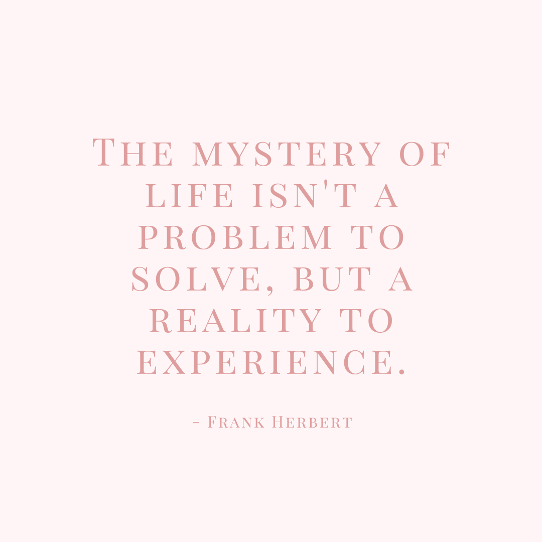 The purpose of life is to be alive