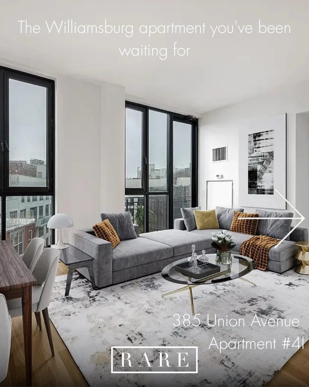 Morning light in every room. A balcony off the bedroom. Two beds, two baths, floor-to-ceiling windows throughout. Williamsburg doesn't get better than this.

#luxuryrealestate #nycrealestate #housetouring