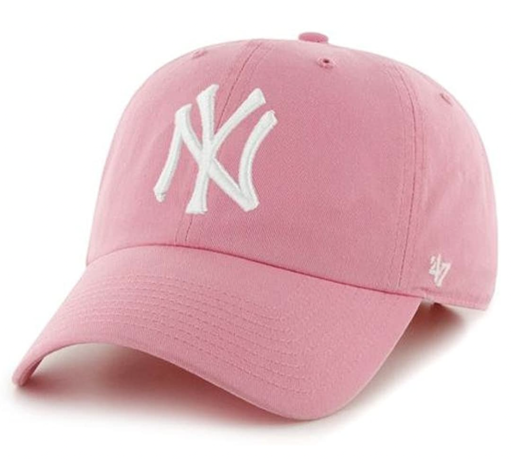 Pink Yankees hat