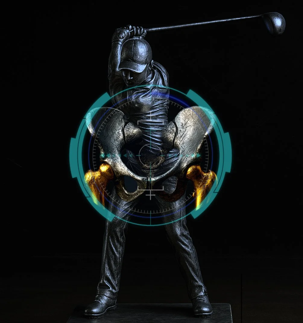 Xray vision golf swing visual