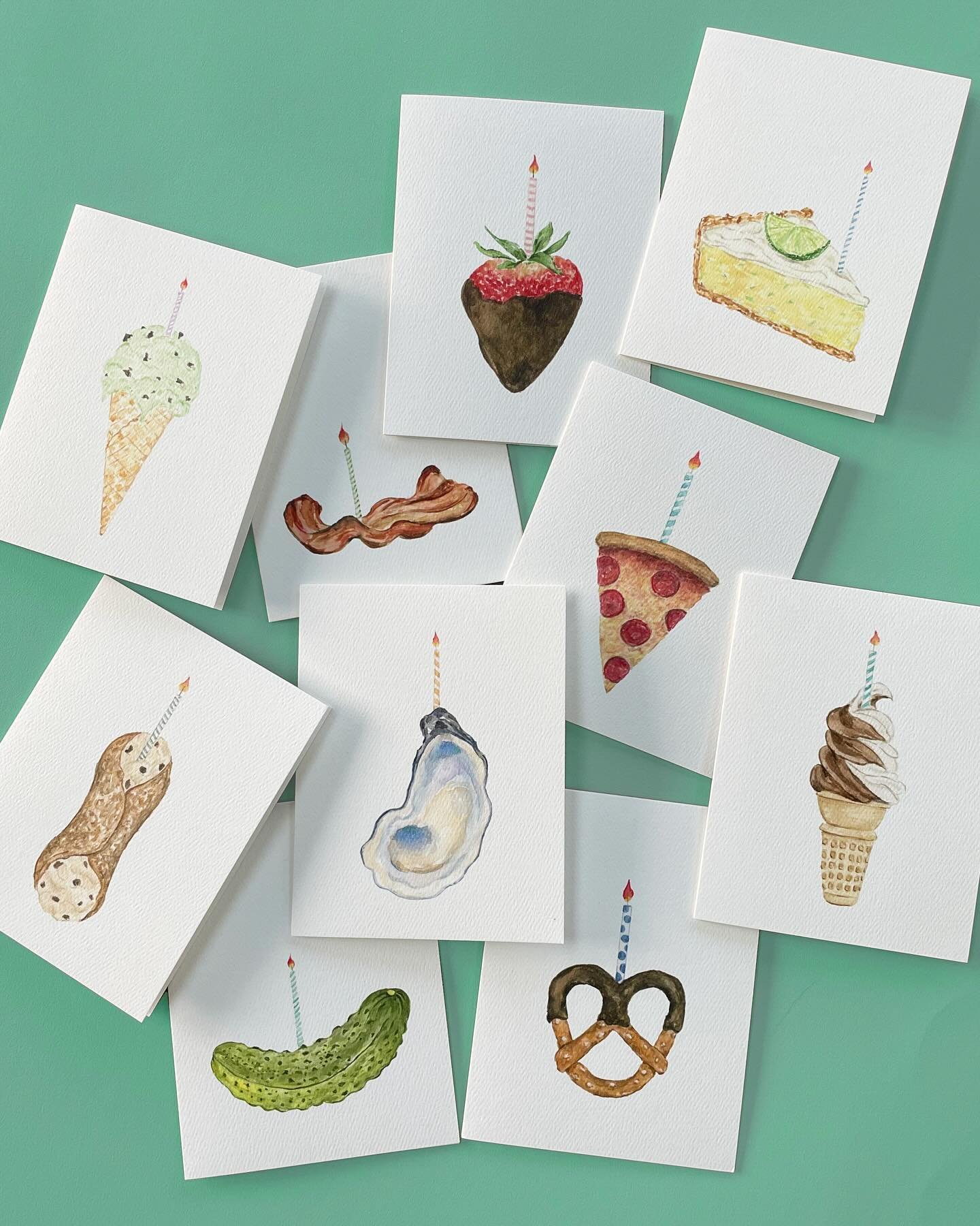 Coming soon ~ over the past 7 years, I&rsquo;ve hand painted my loved one&rsquo;s favorite food, or indulgence if you will, and it&rsquo;s been a little dream of mine to create them into greeting cards! Launching so soon, sign up for my newsletter in