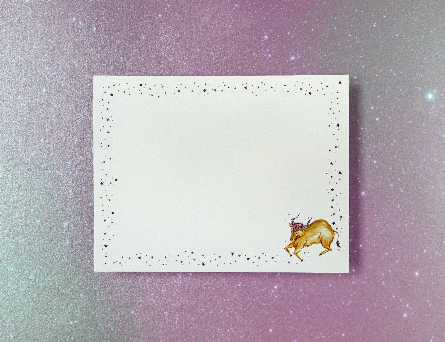 Something celestial is coming 🌙✨

#watercolorillustration #zodiac #taurusseason #notecards #thelandofla