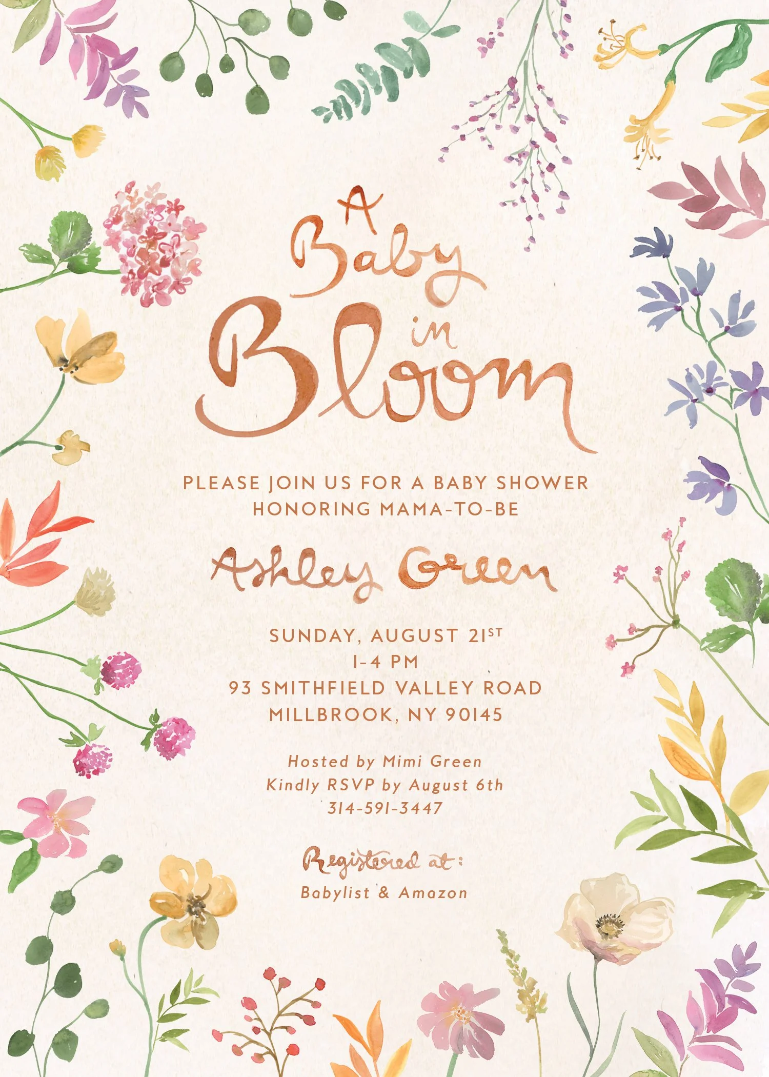 In Bloom Invitation