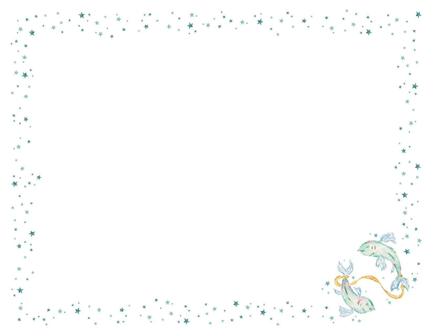 Pisces (The Fish) Notecard Set