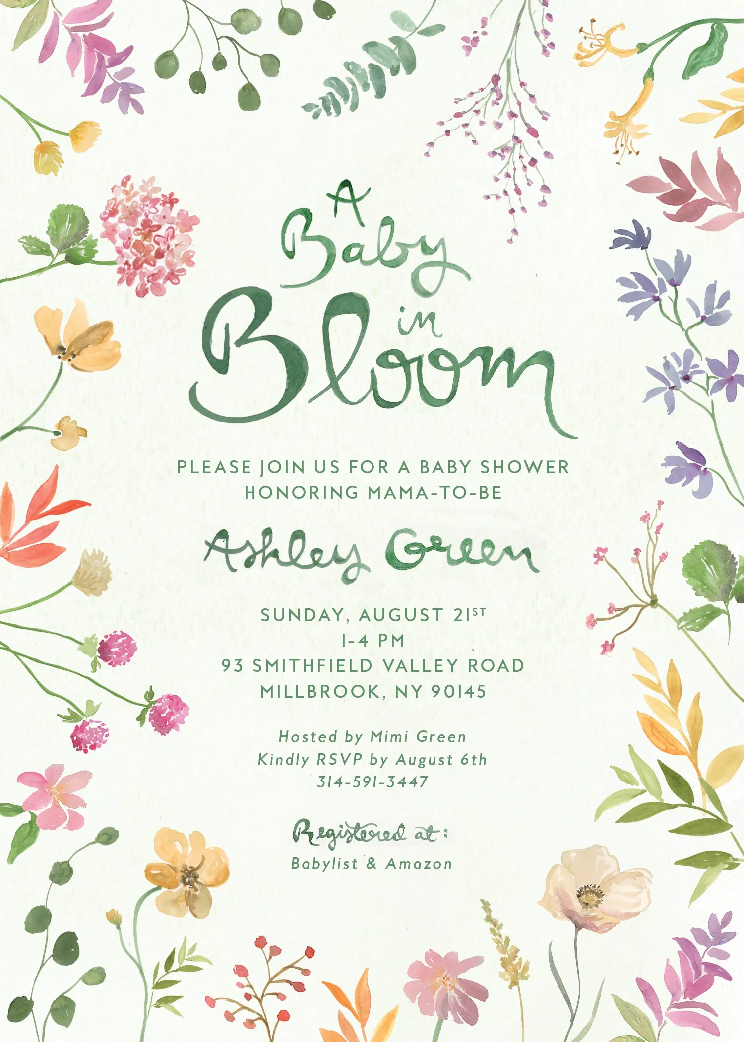 In Bloom Invitation