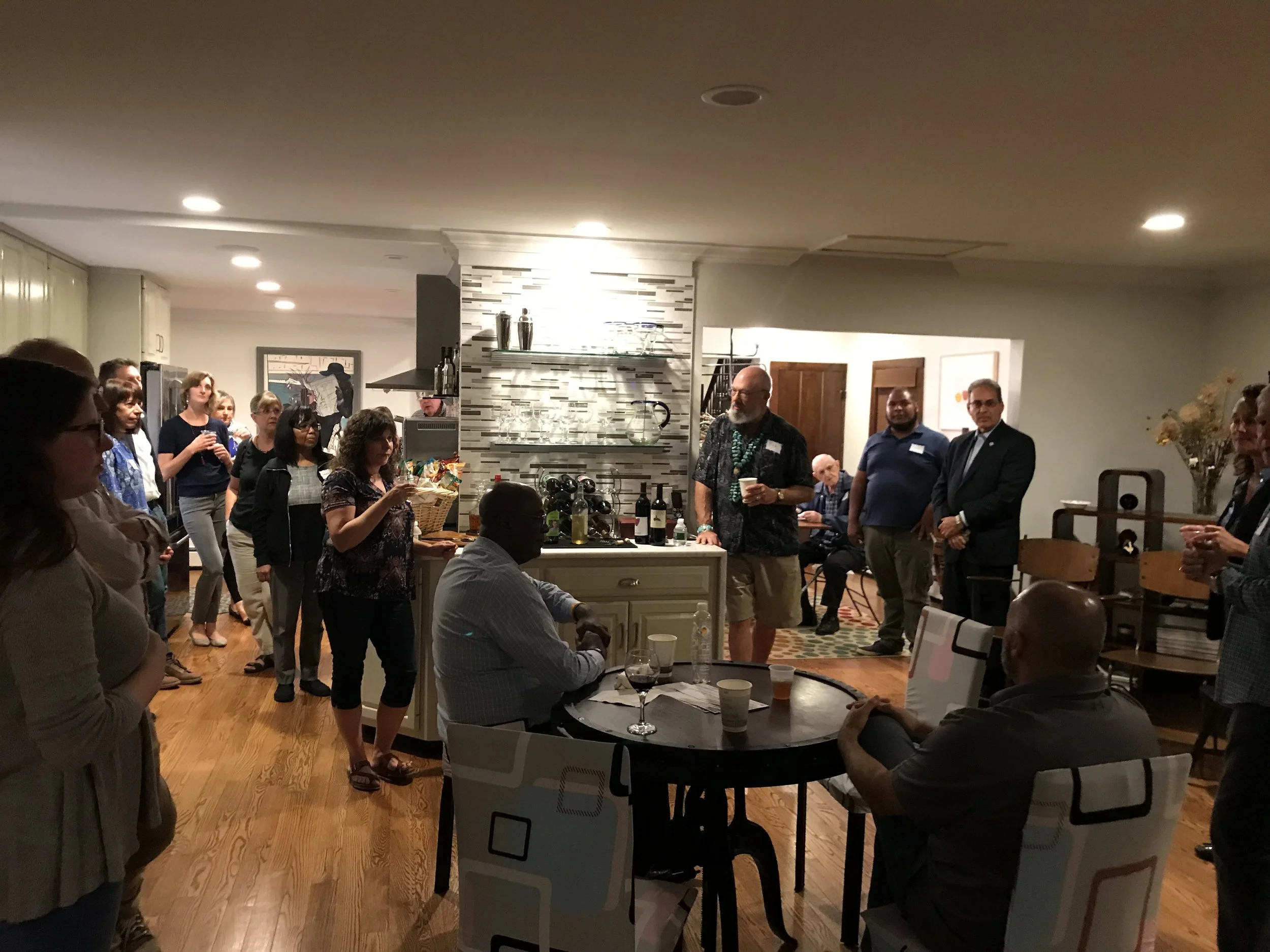 Meeting with community members