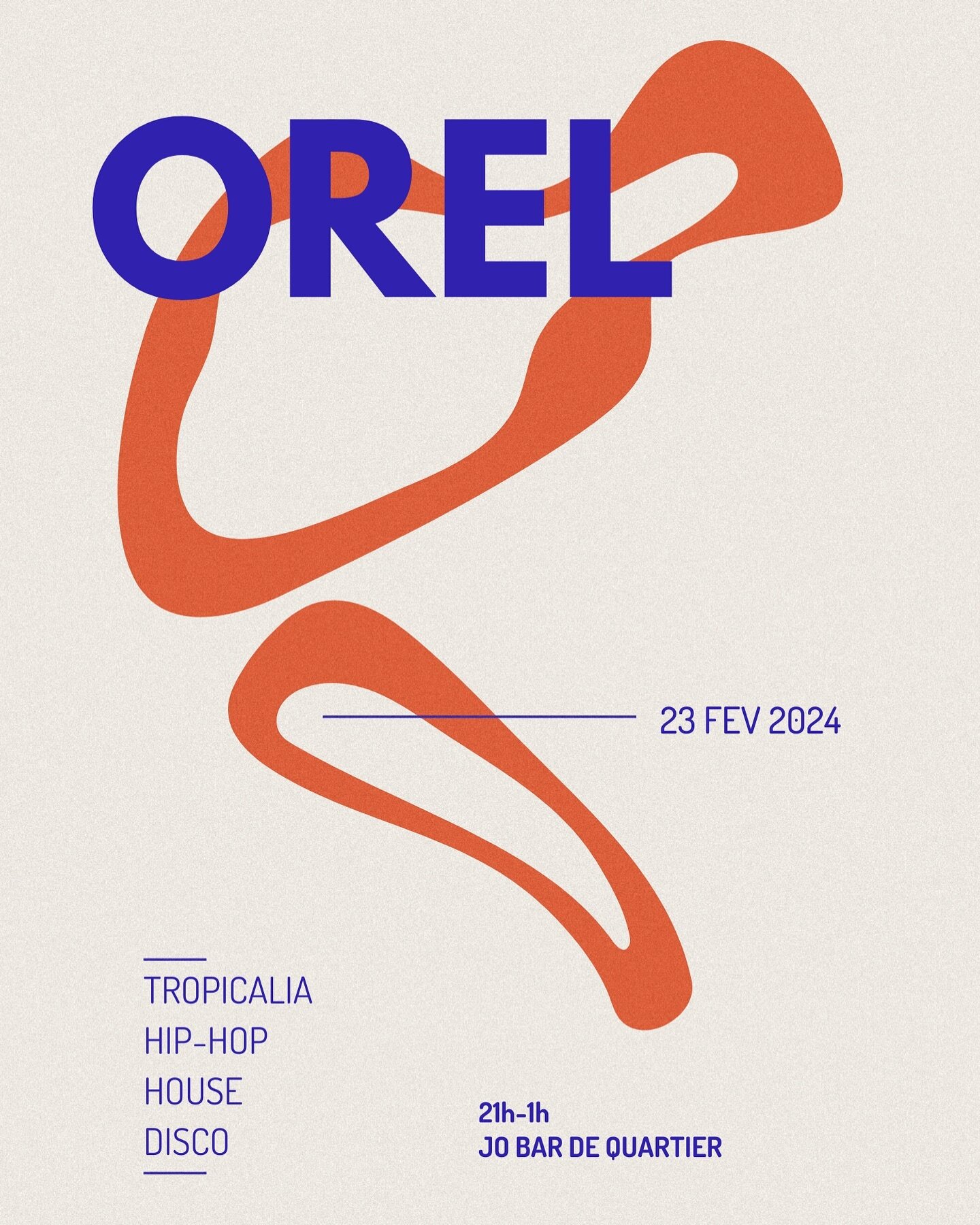 /SAVE THE DATE - 23.02/ 🔥
&bull;
On a le plaisir d&rsquo;accueillir @orel.acd vendredi prochain au Jo bar ! 
&bull;
D&rsquo;origine Lyonnaise, il vit depuis 3 ans au Br&eacute;sil, o&ugrave; il encha&icirc;ne des gigs entre S&atilde;o Paolo, Pr&eacu