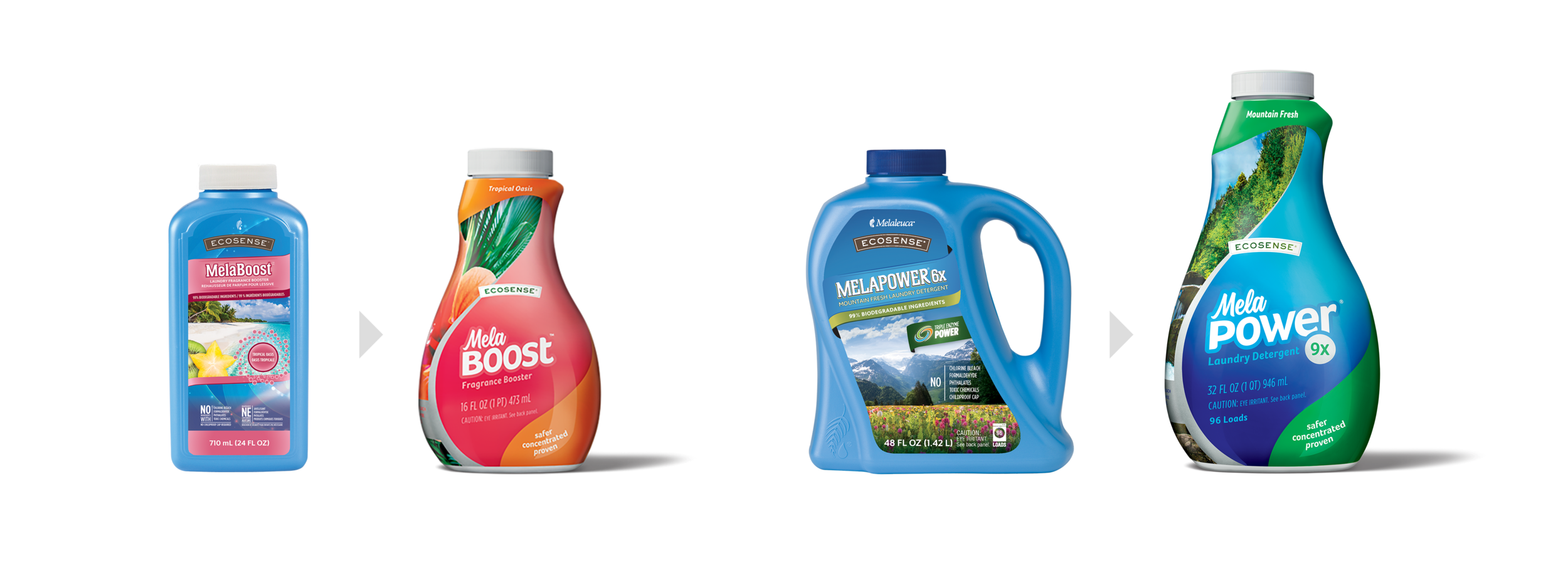 Before &amp; after comparison with the old packaging.