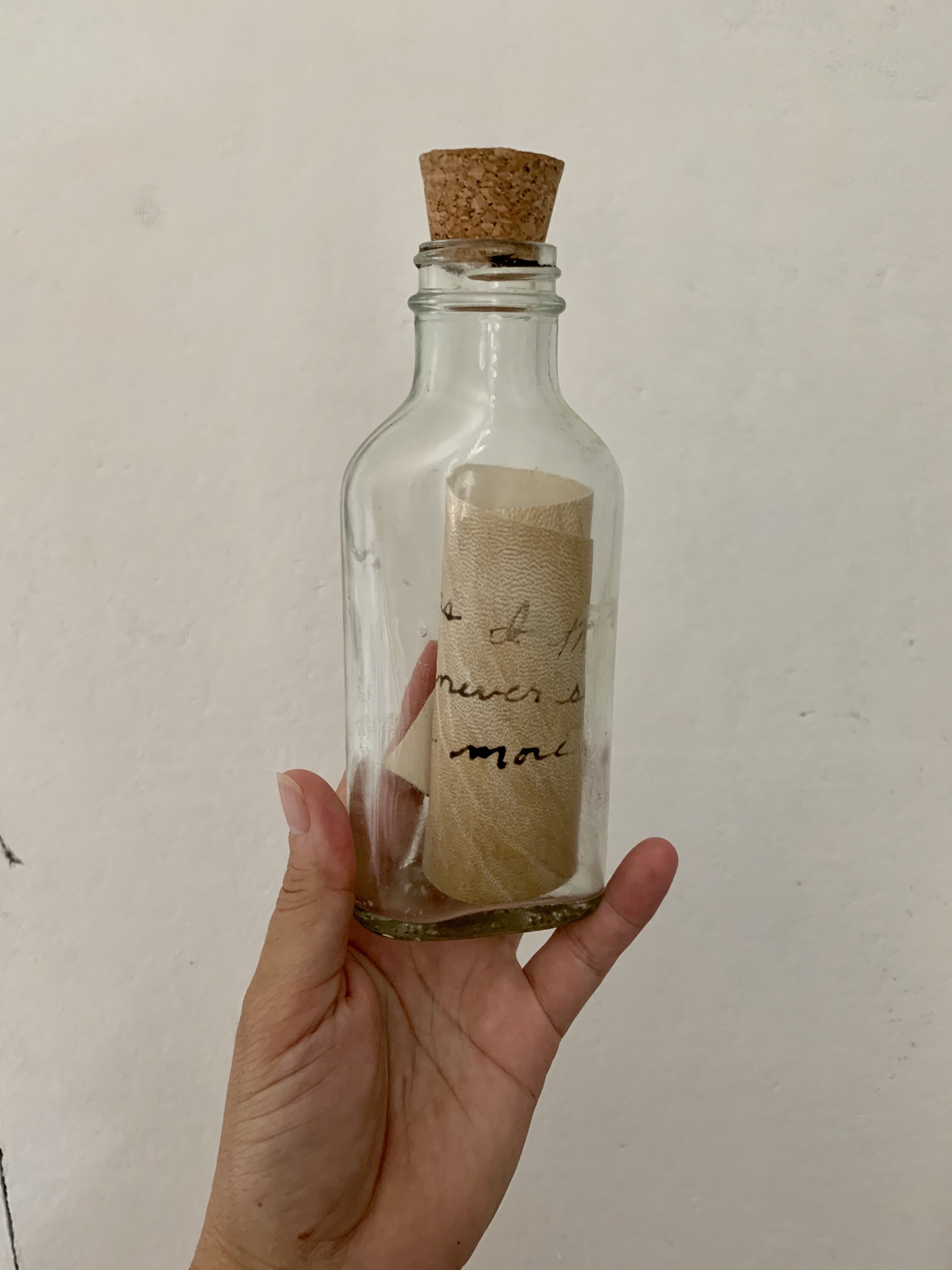 SOS! Personal message in a bottle