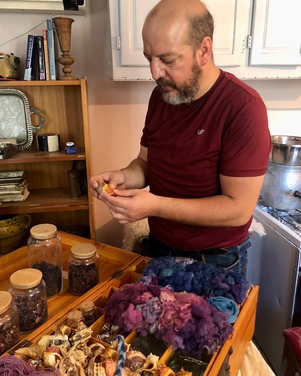 Mohammed Ghassan is his studio