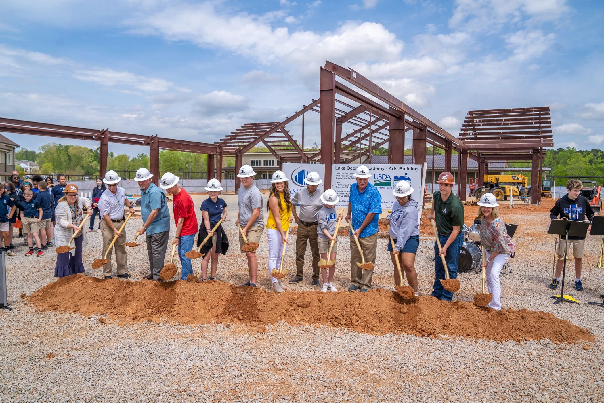 Lake Oconee Academy Fine Arts Building Ground Breaking - Greensboro, GA.