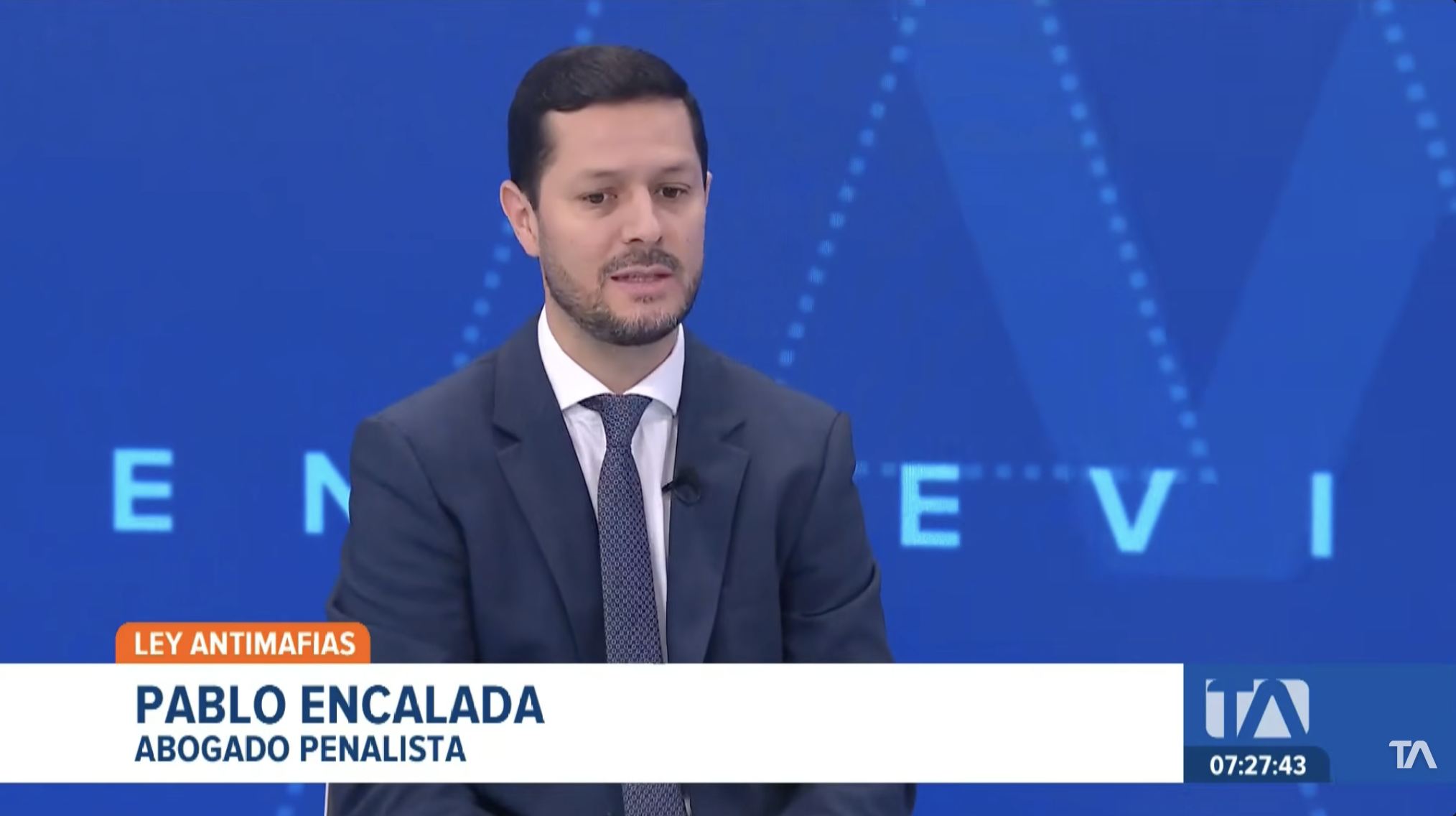 Entrevista de nuestro socio Pablo Encalada - Ley Antimafias 