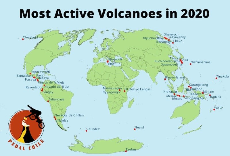 What Country Has Most Active Volcanoes | Pedal Chile