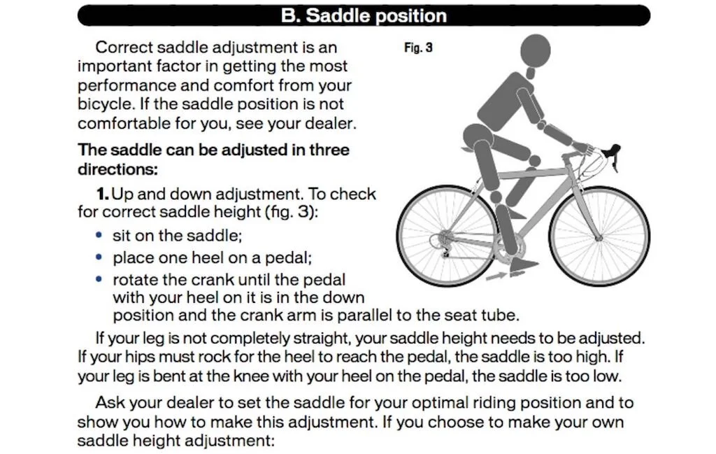 Correct Saddle Position Height Of Seat On Bike Optimal Bicycle