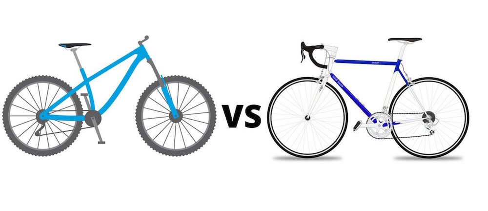 volwassene Pijlpunt specificatie How Much Faster Is A Road Bike Than A mountain Bike | Pedal Chile 