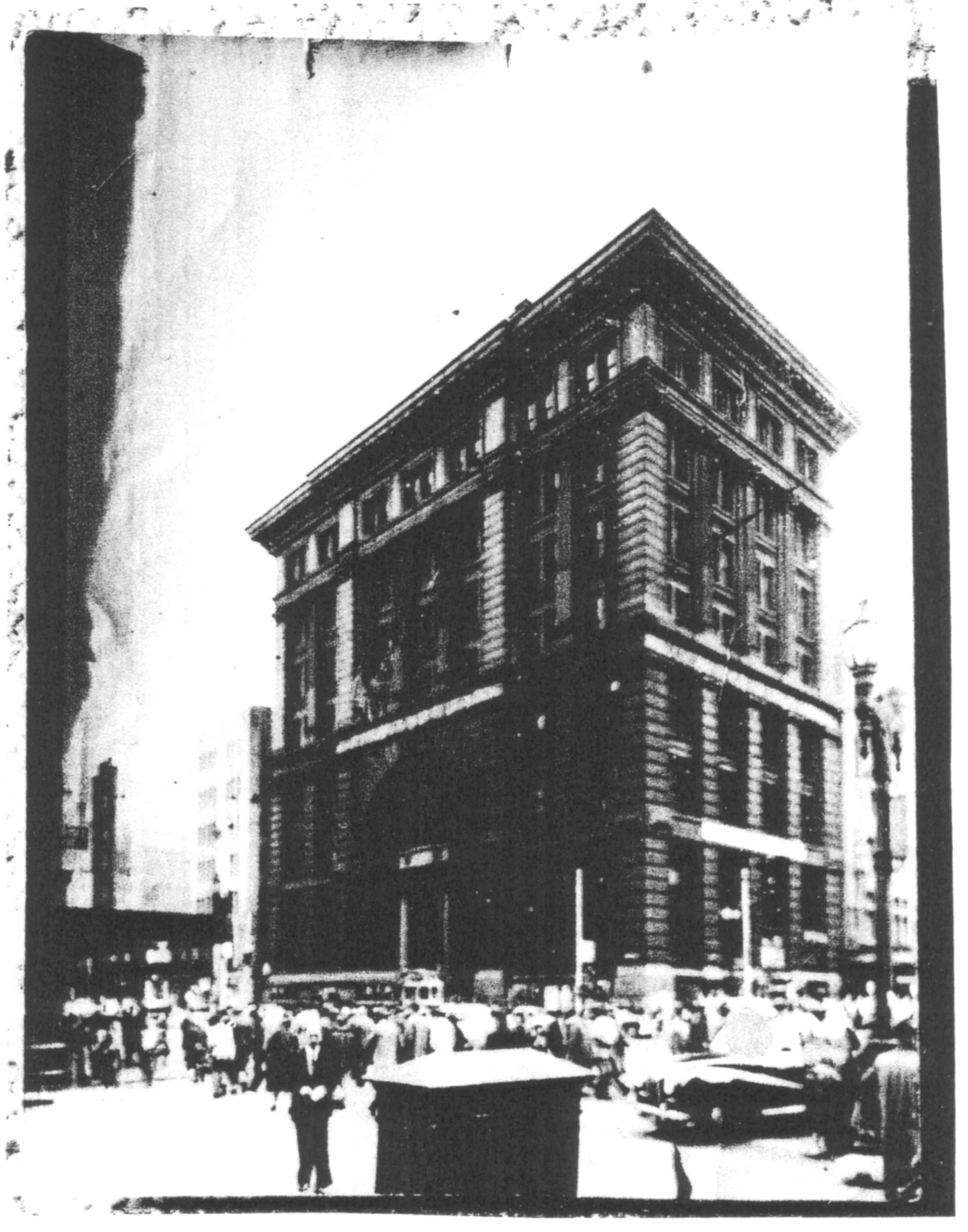 James Northfield in Collins Street, Melbourne, in front of the Colonial Mutual Life building, c.1930 Wolfgang Sievers (NLA).