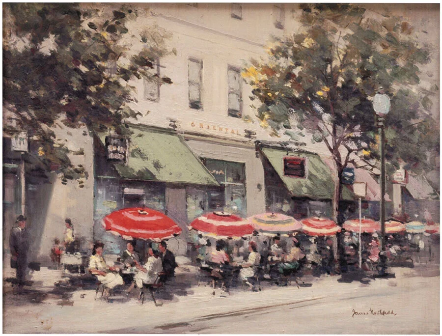 James Northfield, The Oriental Café, Collins Street, Melbourne, c. 1958. Image courtesy of JNHAT archives.