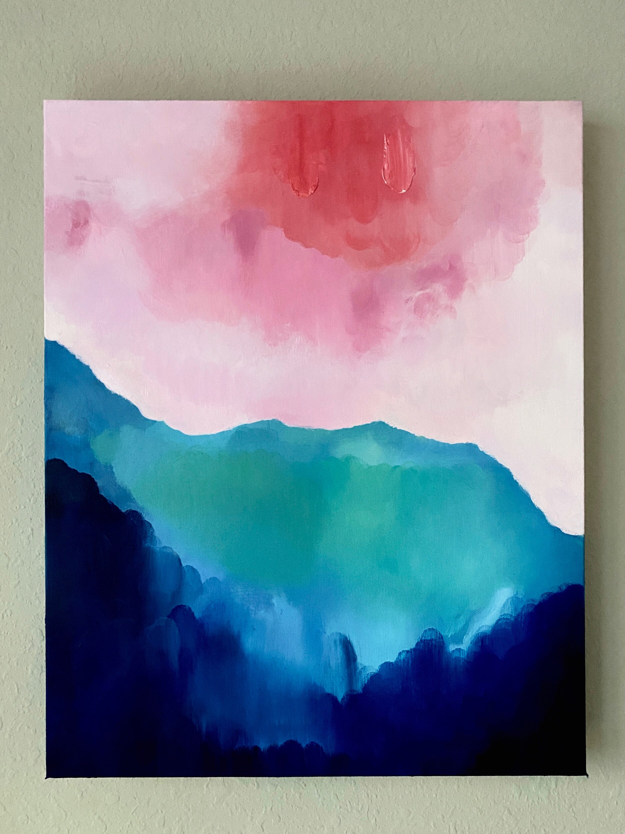 Layered Oil Abstract // oil paint on canvas