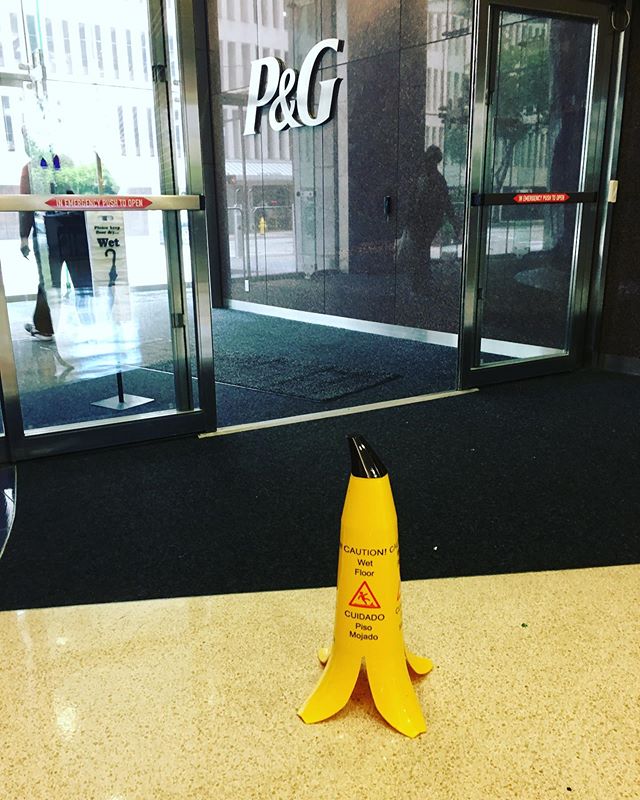 Proctor &amp; Gamble do not take any chances when it comes to safety. Top brands all over the world have gone bananas for safety, have you? #bananacone #bananacaution #pisomojado #bananaslip #mariokart #safetyfirst #proctorandgamble #bananaproducts