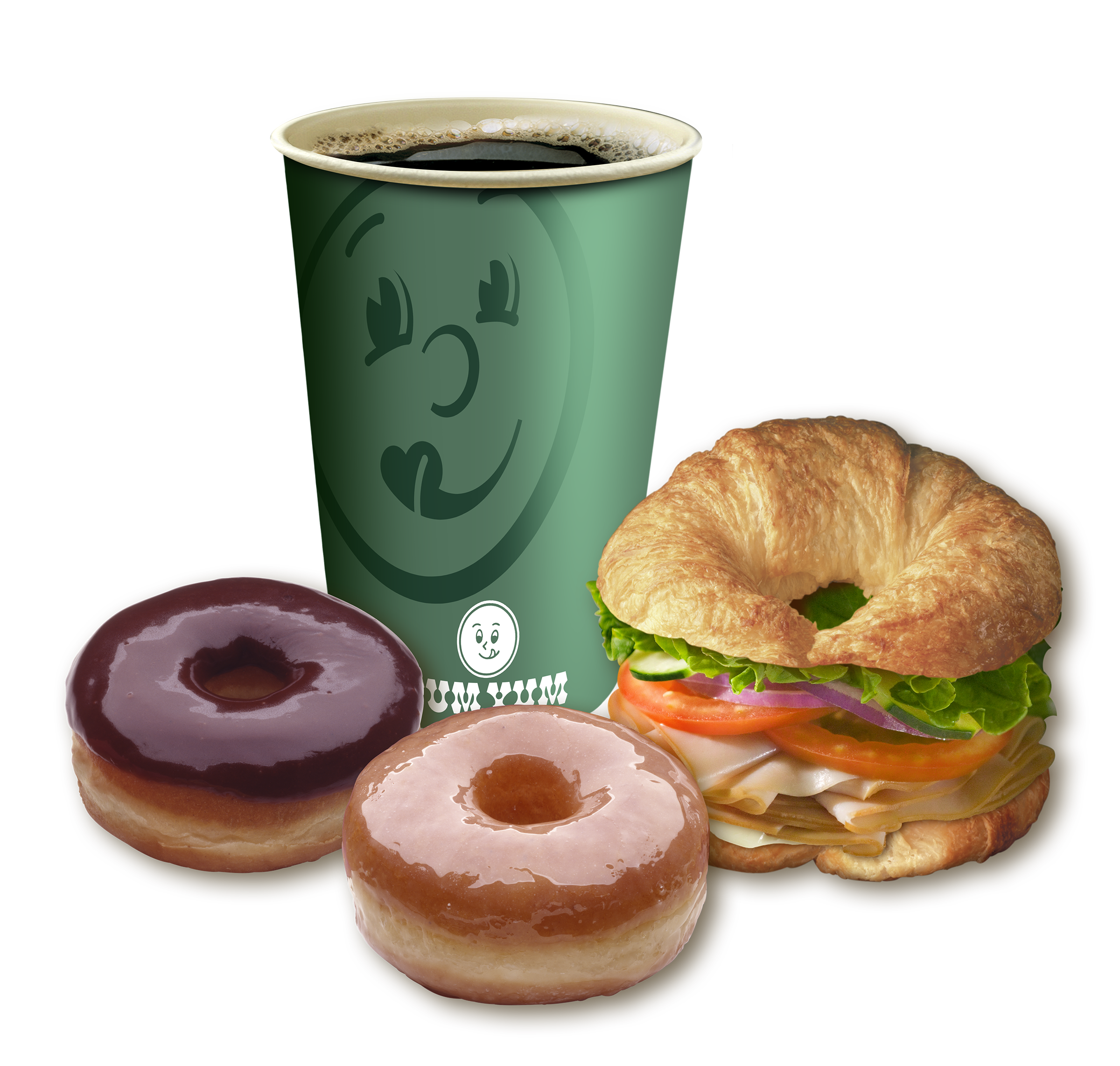 YUM Hot Coffee 2018 Green Cup-DonutsSandw 8in300.png