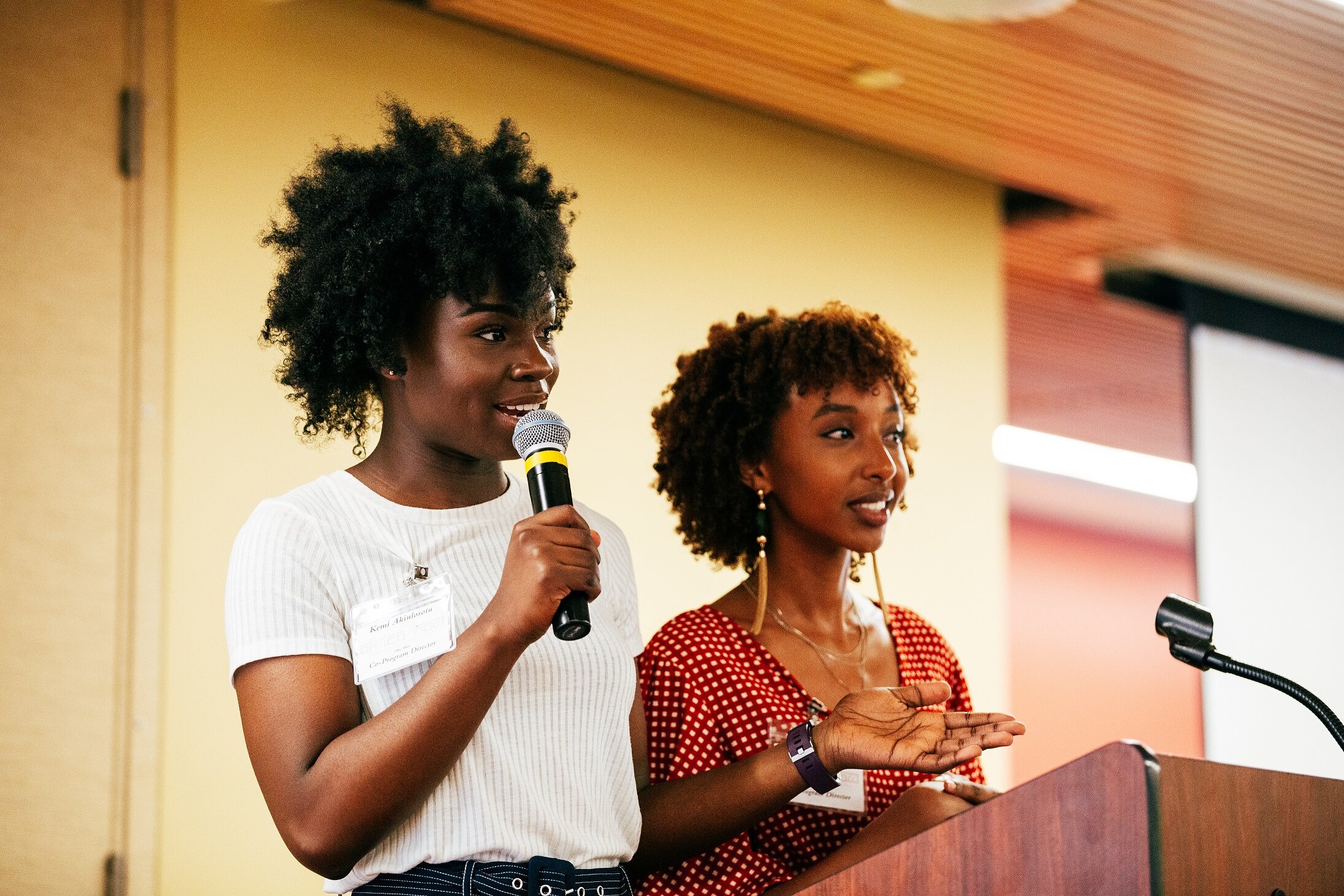 2018 - 2019 Program Director Kemi Akinlosotu and Co-Founder Hawi Nemomssa