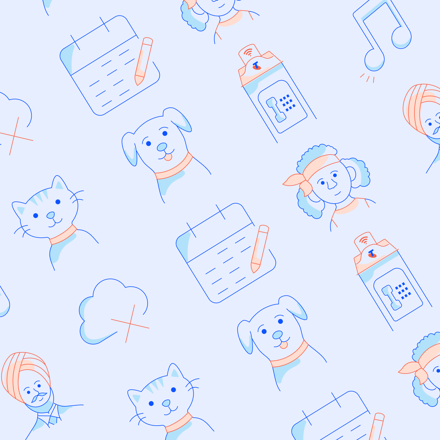 Various Telstra pictograms