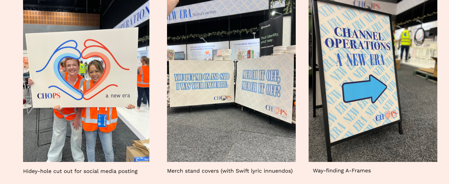 Showing various expo collateral designs