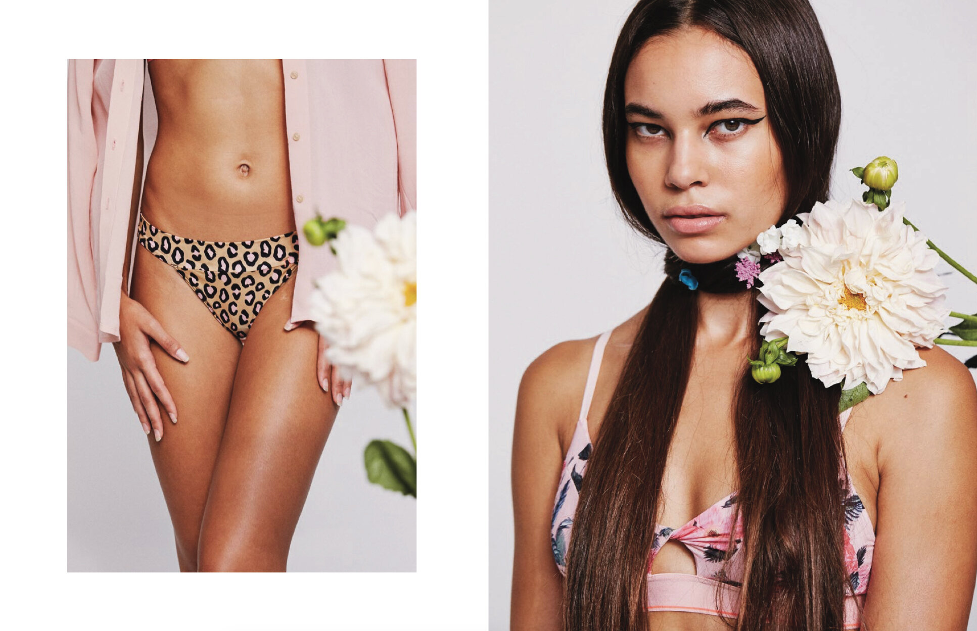 womens leopard panties flower bra stance intimates
