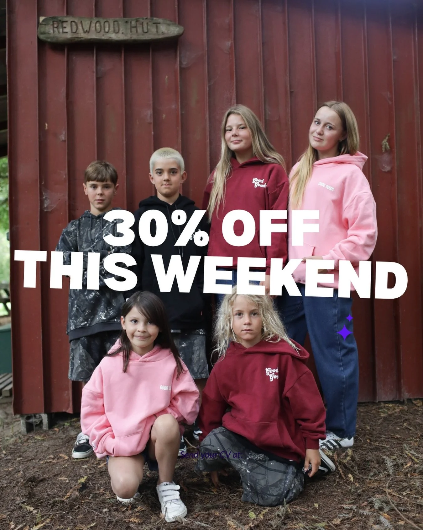 30% off New Season this weekend! The perfect time to invest in our thick cosy 100% Cotton Hoody&rsquo;s. Ends midnight Tuesday