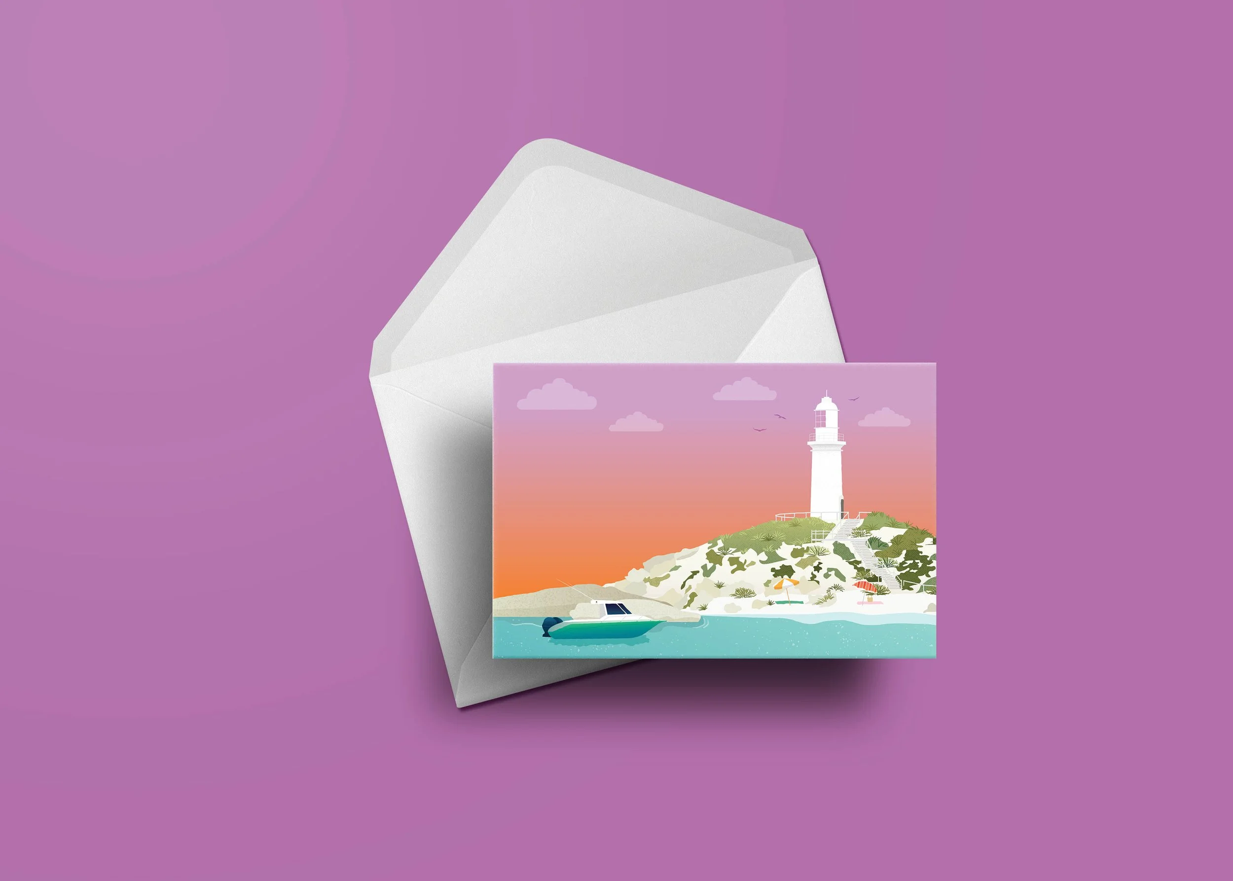 Bathurst Lighthouse, Rottnest Island Card